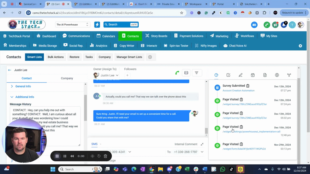 Updating the Assistant Knowledge of a Conversation