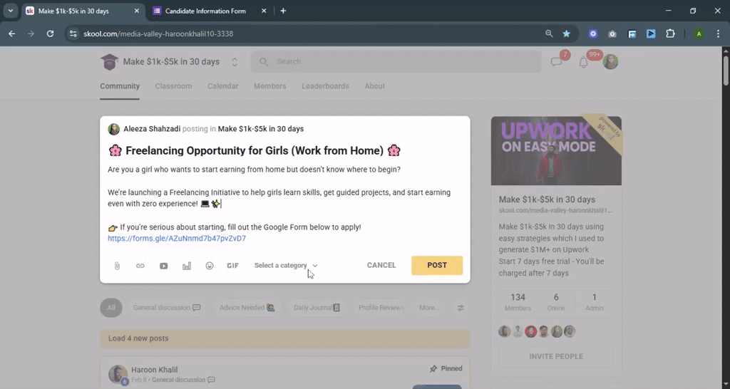 🌸 Freelancing Opportunity for Girls (Work from Home) 🌸