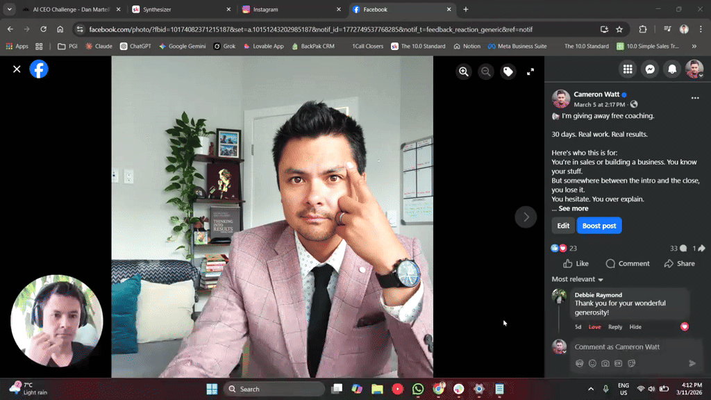 The Free Coaching Post for the win...