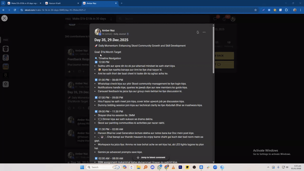 Amber Naz daily journal Review