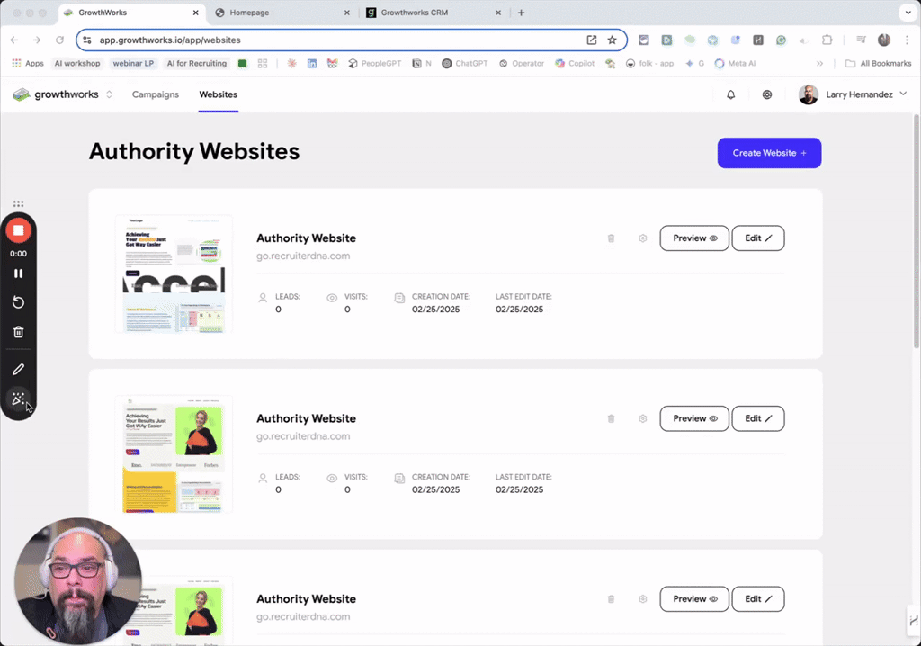 GW Website Tool vs CRM Funnels  Pages ? 
