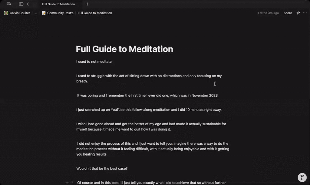 Full Guide to Meditation