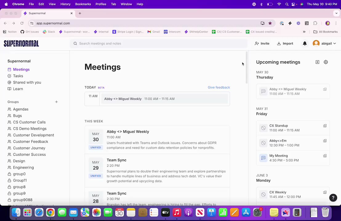 Preview of Account Settings- Google Meet capture