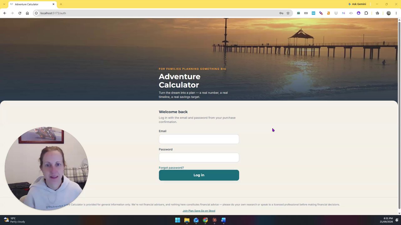 Watch how the Adventure Calculator helps you plan and save for trips