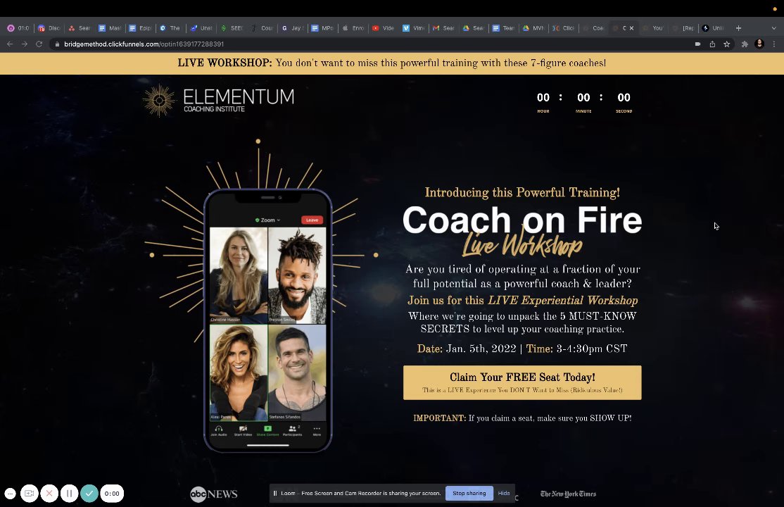 Preview of Coach on Fire [Live Workshop] | Elementum Coaching Institute - 1 February 2022