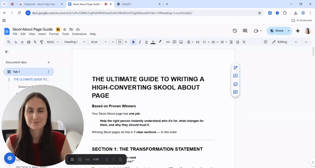 FREE 🔥 Skool About Page Template 