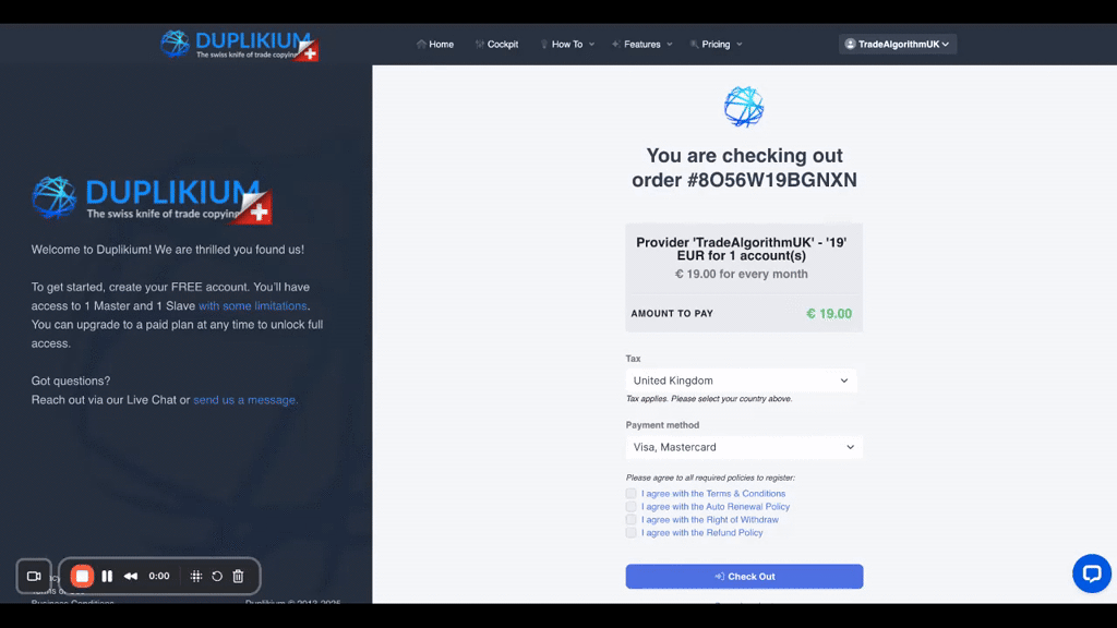 Important Setup Update: New Trade Algorithm Dashboard on Duplikium