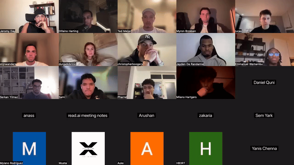 recording of last week's call 