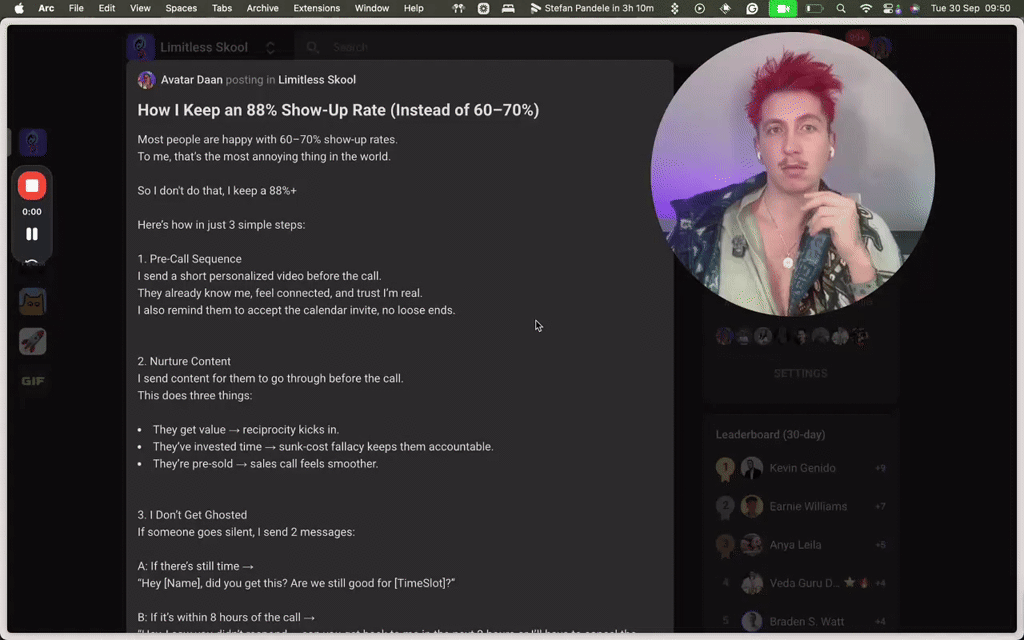 How I Keep an 88% Show-Up Rate (Instead of 60–70%)