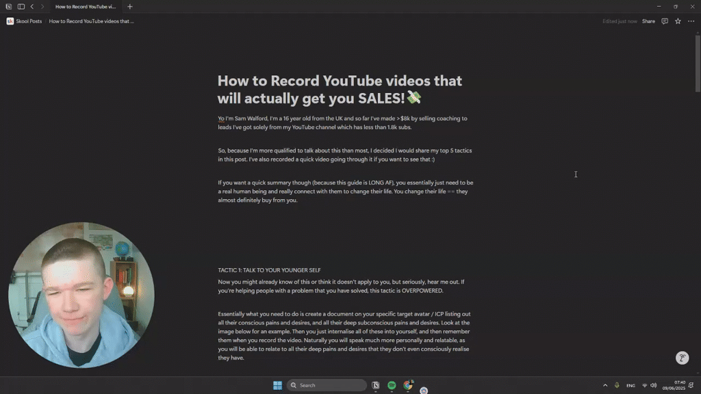 How to Record YouTube videos that will actually get you SALES!💸