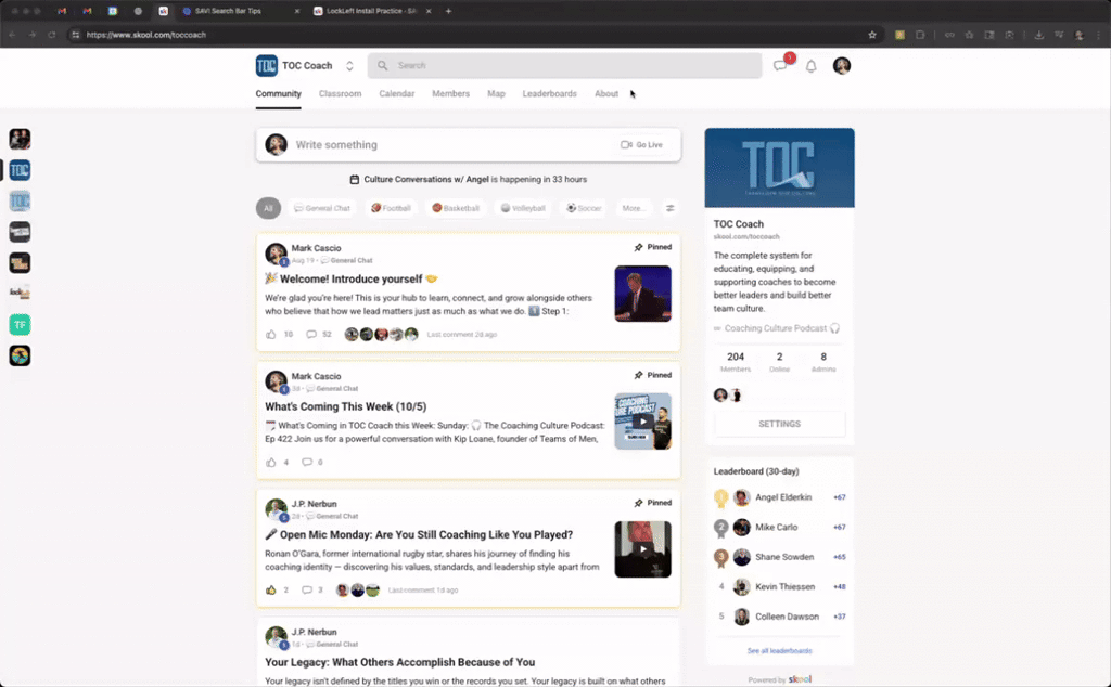 The SAVI Calendar 🗓️