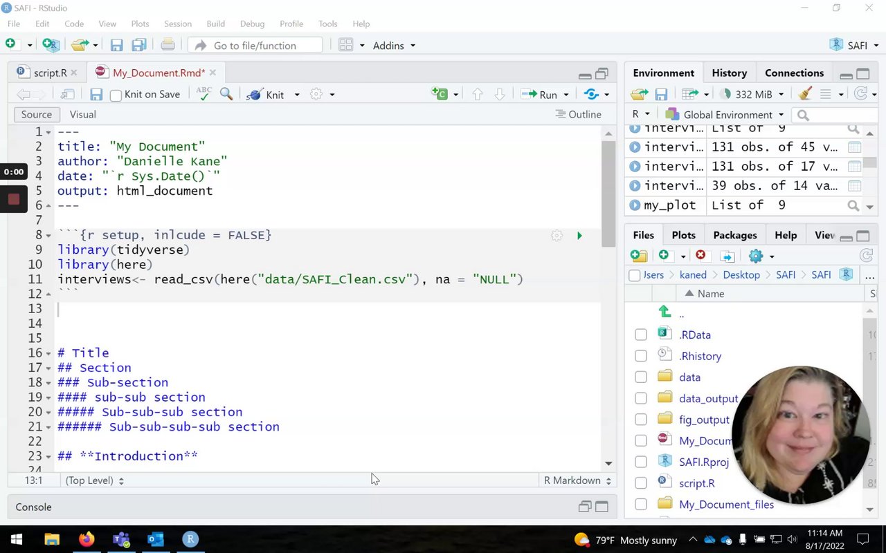 Preview of Getting started with R Markdown - part 2