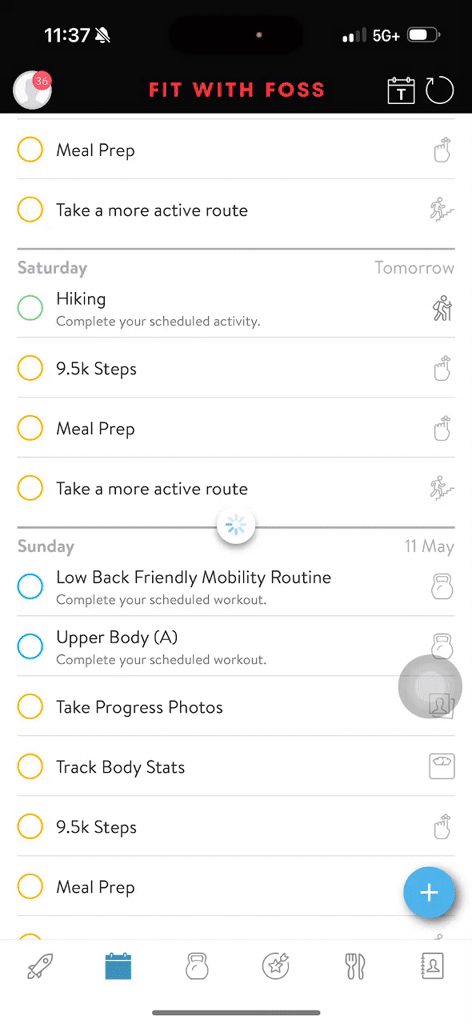 Long Hold Function (manually move dashboard items to diff days)
