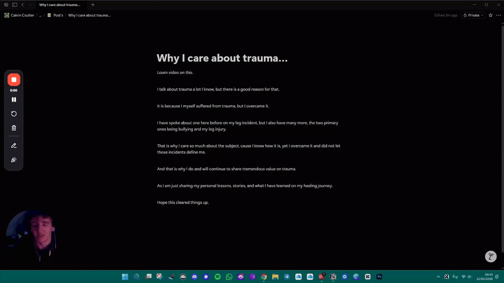 Why I care about trauma…