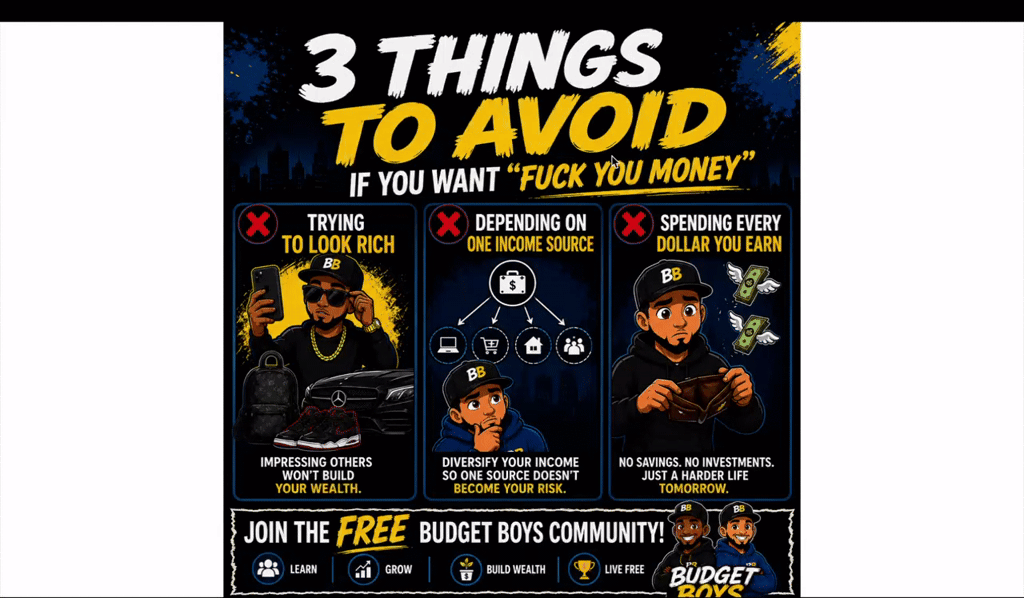 💰 3 Things To Avoid If You Want “Fxck You" Money