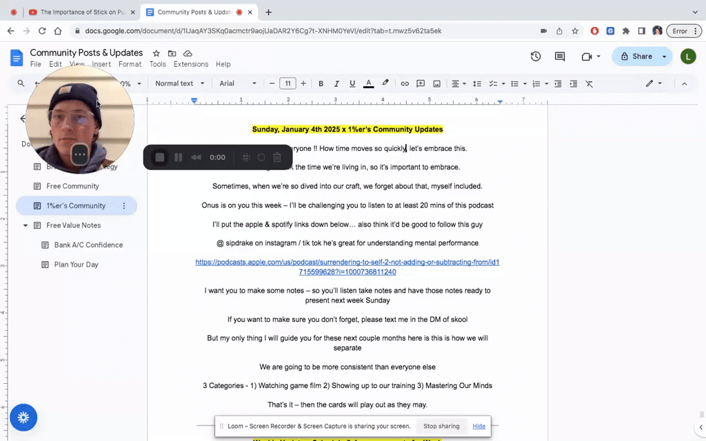 1%er's Weekly Mail 📬 | Sun, Jan 4th 💪