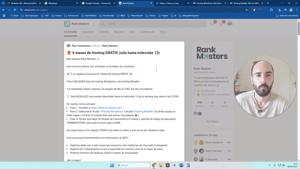 🎁 6 meses de Hosting GRATIS (sólo hasta miércoles 13)