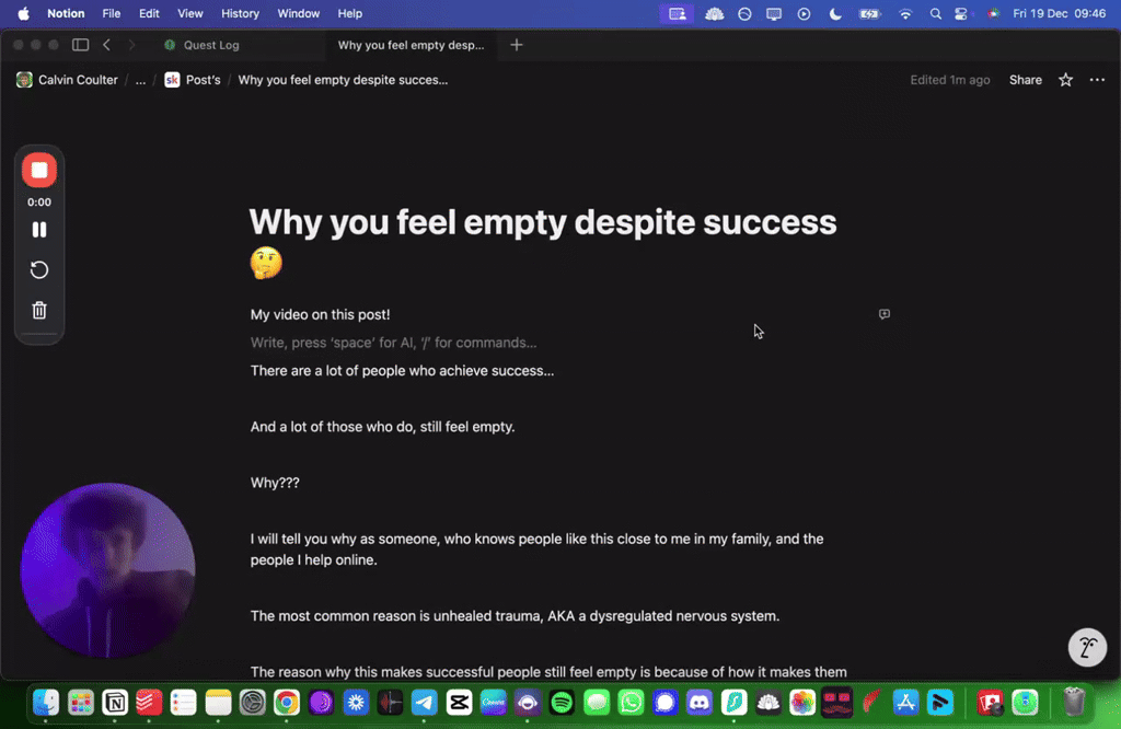 Why you feel empty despite success  🤔