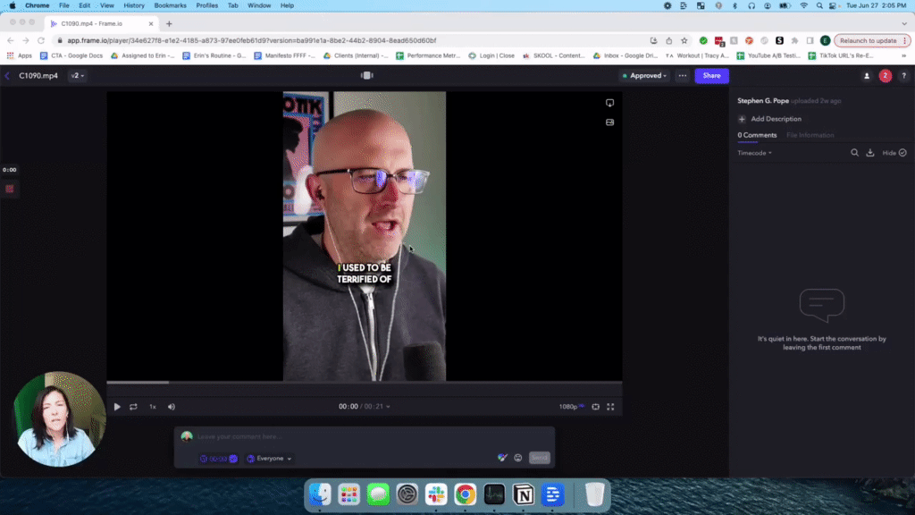 How I Easily Communicate With My Video Editor Using Frame.io · Content