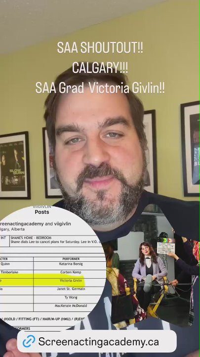 Preview of Calgary SAA Grad Yep Im new here but not new to the biz viigivlin 3 great speaking roles including being cast in a supporting role 2024 was fantastic 2025 will be another home run So proud of you Oh Aaa