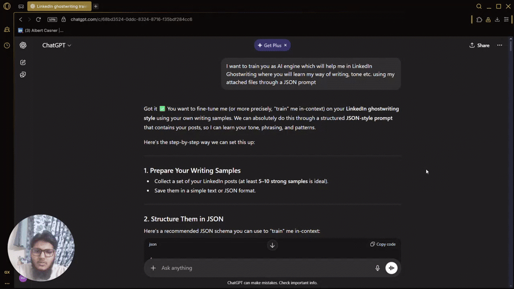 Want to write posts on LinkedIn using AI? Learn for FREE