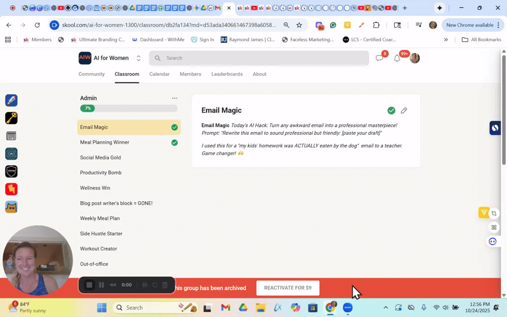 Creative Use of "Courses"