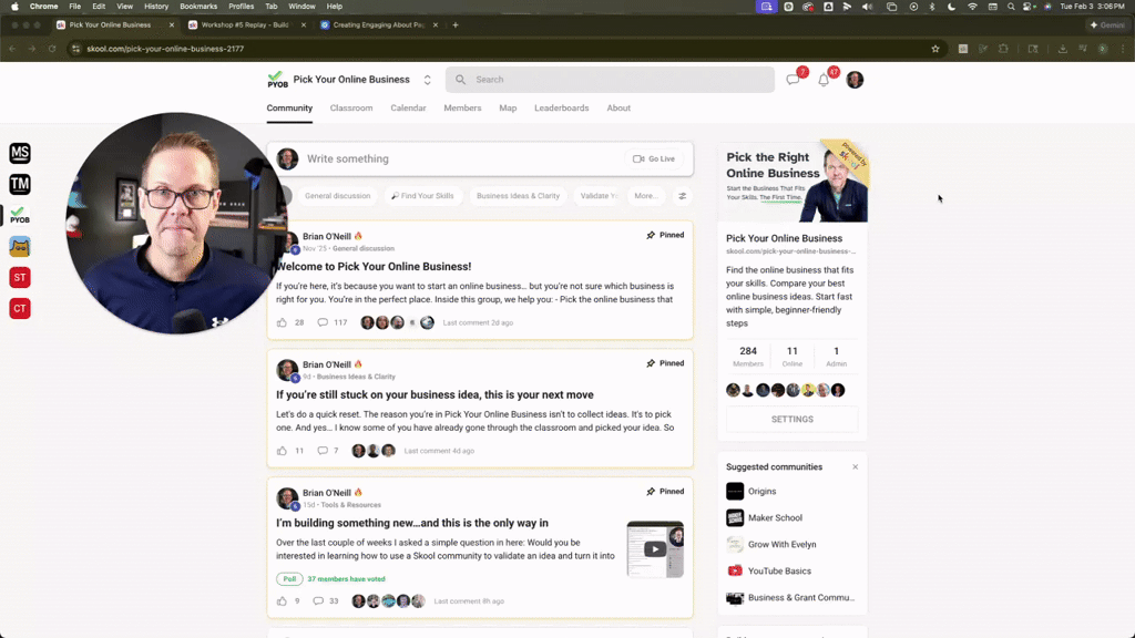 Free Skool templates (unlocked at Level 3)