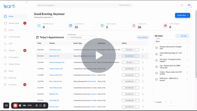 Automated text message online scheduling
