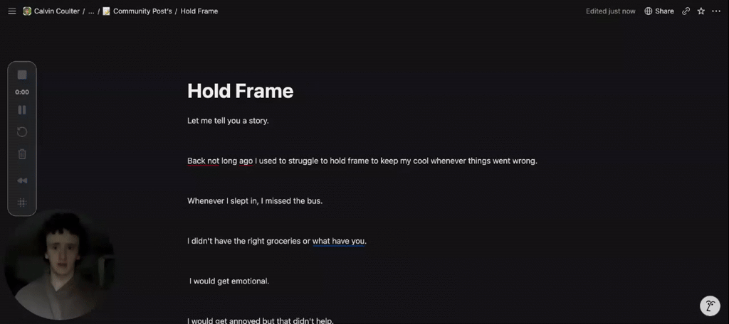 Hold Frame