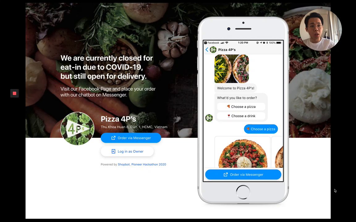 Preview of 🤖 Shopbot, a salesbot for FB Messenger
