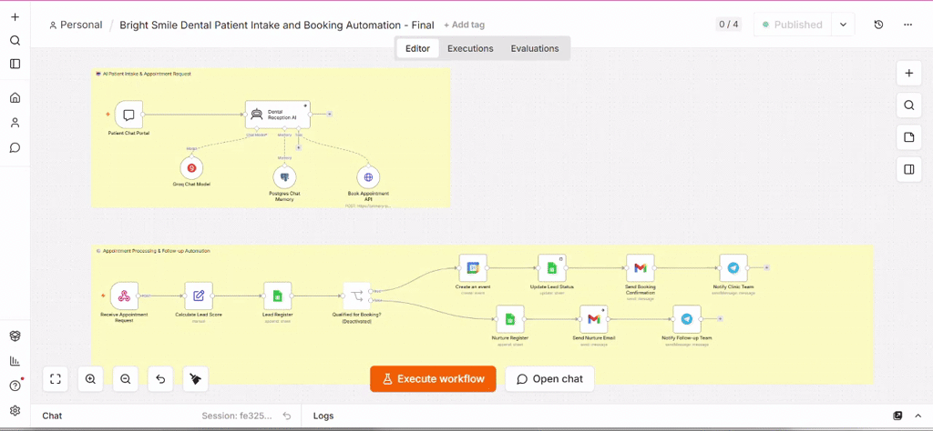 AI chatbot for lead qualification and booking