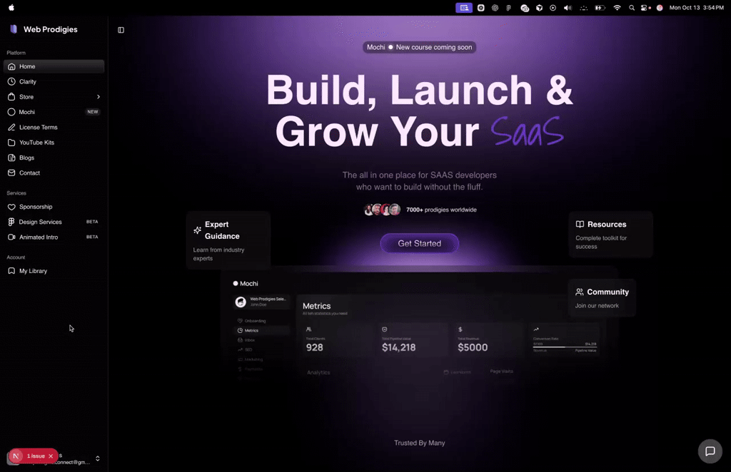 Our new Web Prodigies portal - completely built by AI (COMING SOON)