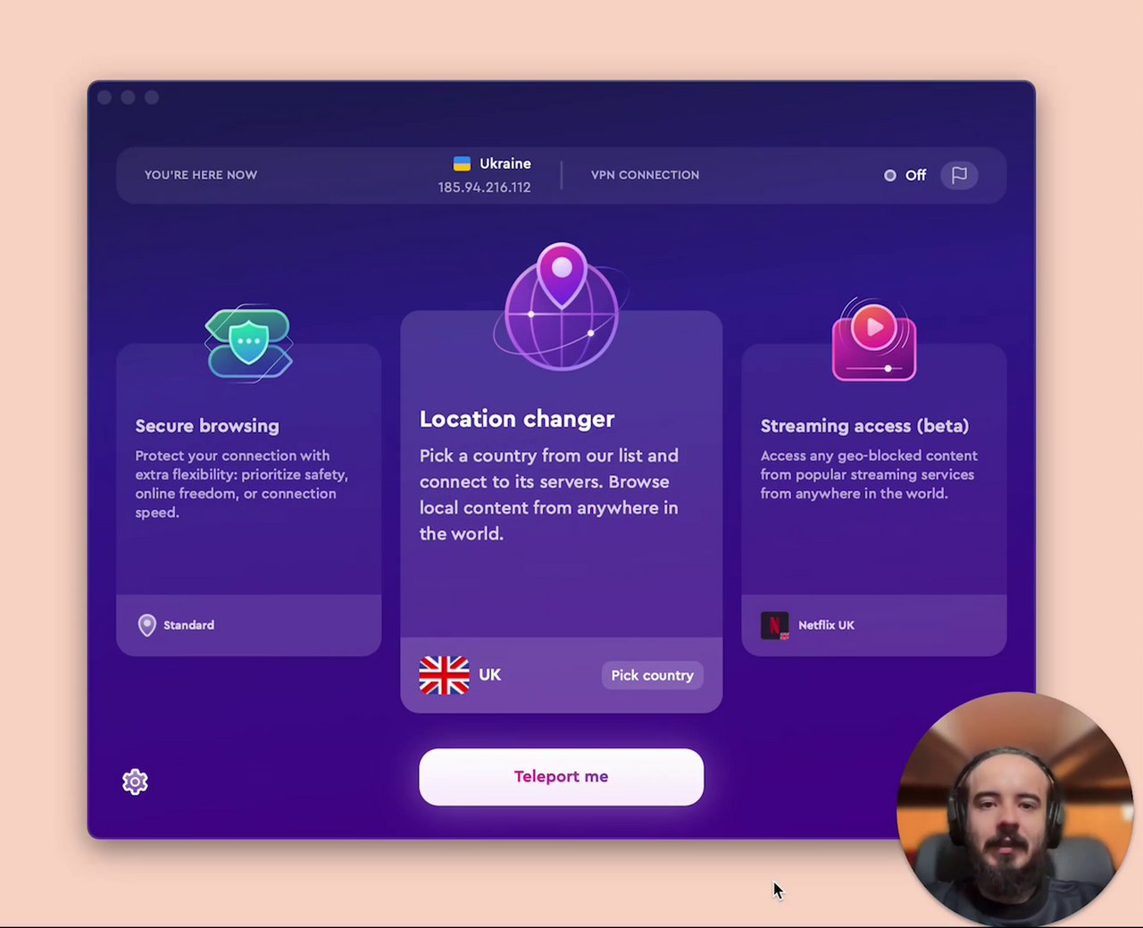 Preview of How to check your IP address in ClearVPN on Desktop 🖥️