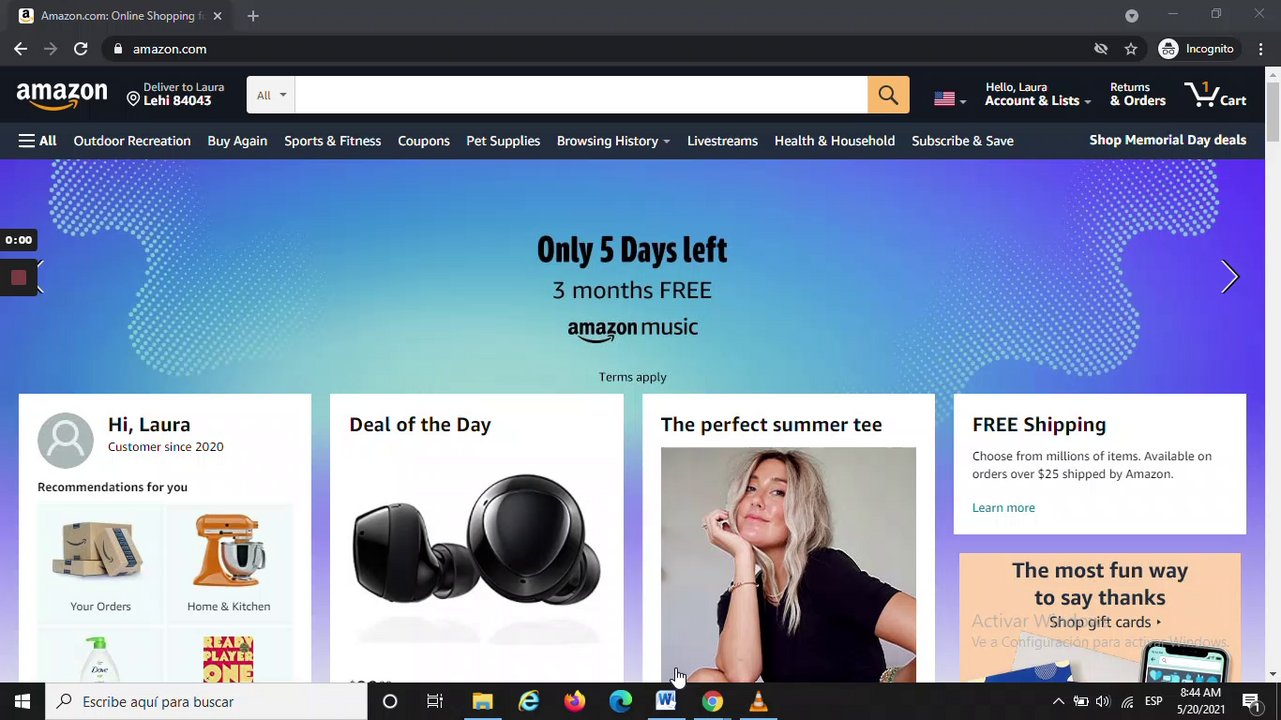 Preview of Google Chrome - Amazon.com: Online Shopping for Electronics, Apparel, Computers, Books, DVDs & more - Google Chrome