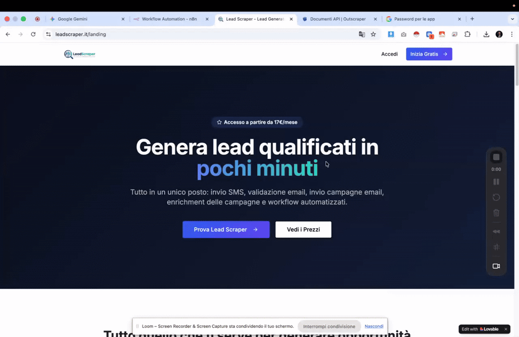 Ho lanciato LeadScraper.it