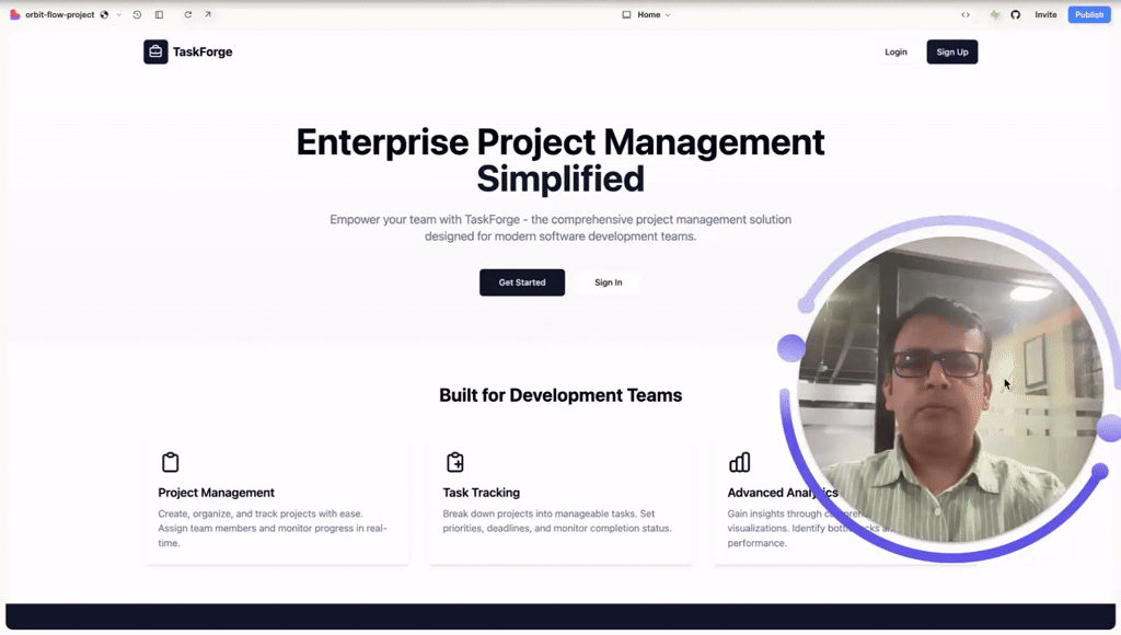 🚀 Built a Project & Task Management App in 10 Minutes!