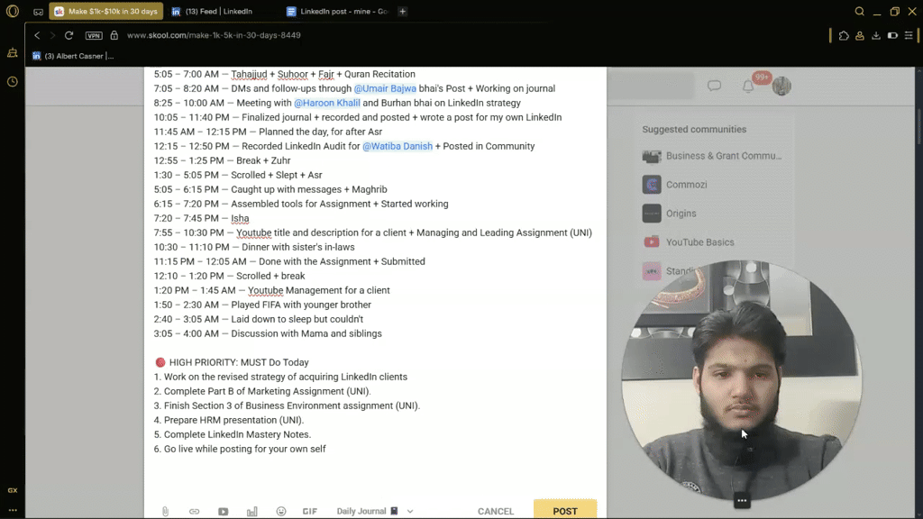 Enroute to recovering the $2k from the $Million – (Day 12/30)