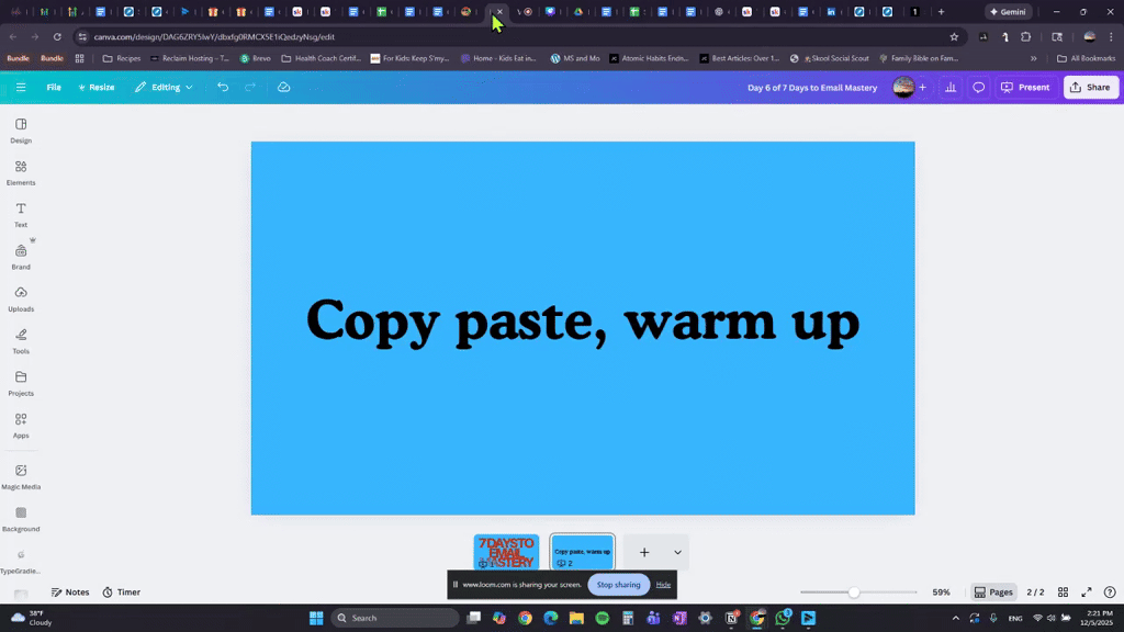 Day 6 of 7 to Email Mastery in GHL