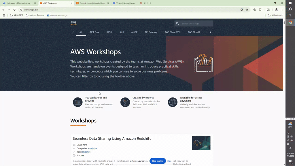AWS Workshops: Hands-On Labs for Real-World Experience