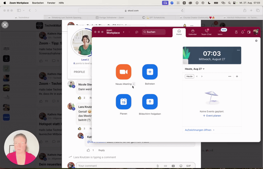 Zoom - Tipp: Teilnehmer Name ändern - so gehts