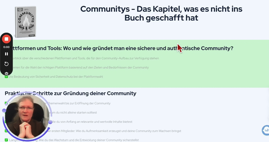 Community Buch - Unterstützung für euch