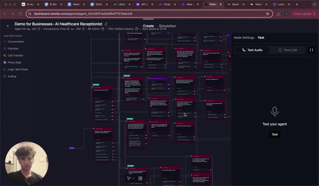 AI receptionist demo