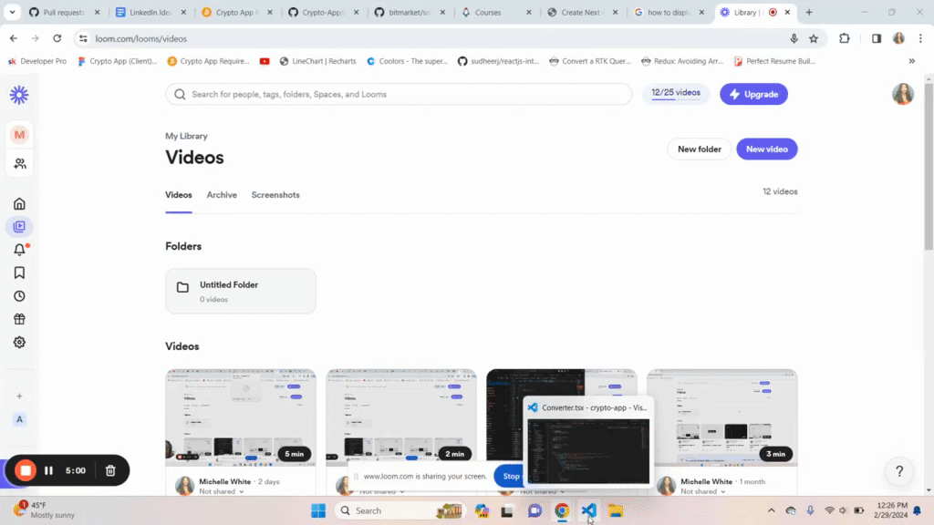 Loom Question because I can't attend call · Developer Pro