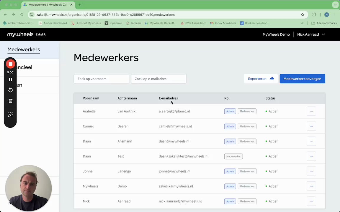 Preview of MyWheels Zakelijk: Ritten registratie 