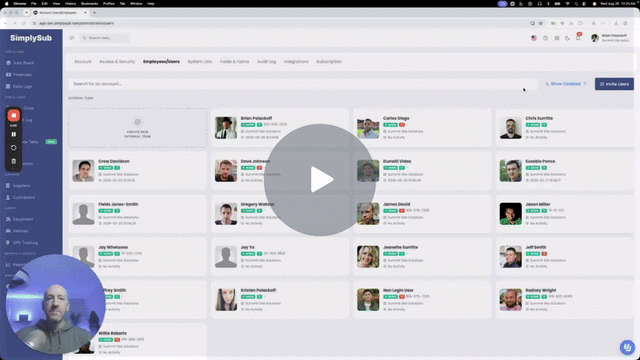 Employee & User Management