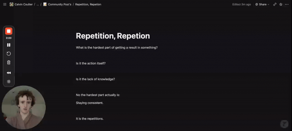 Repetition, Repetion