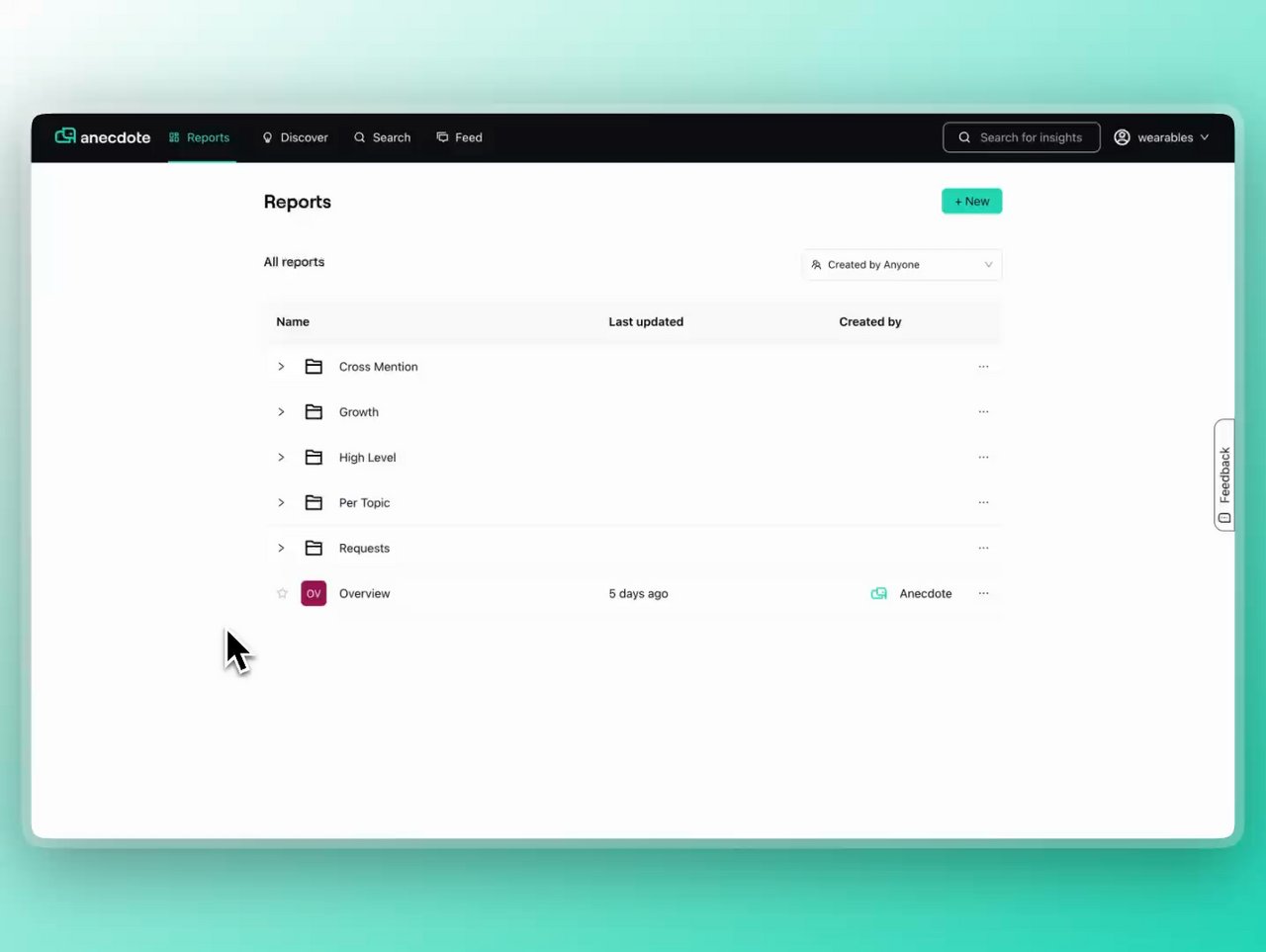 Preview of Competitor Intelligence with AI - Anecdote 