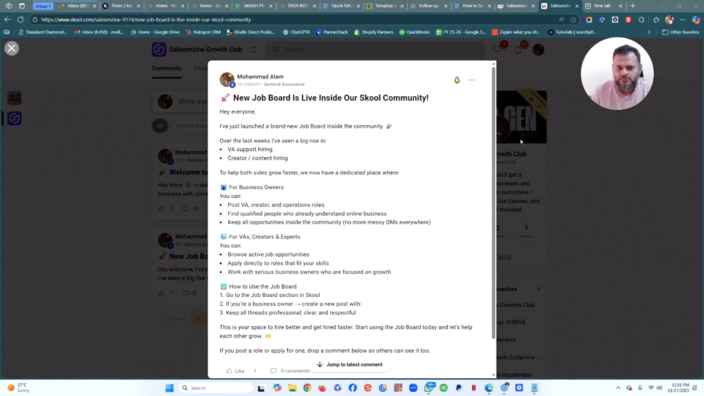 🚀 New Job Board Is Live Inside Our Skool Community!