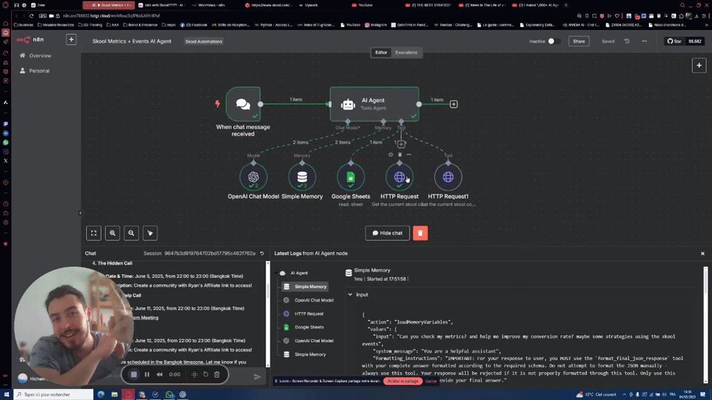 AI Agents x Skool Calendar x n8n… again???