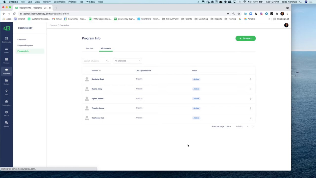 Preview of Changing Student Status